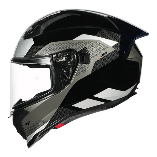 Korda Evo Chief Gloss Black Silver helmet
