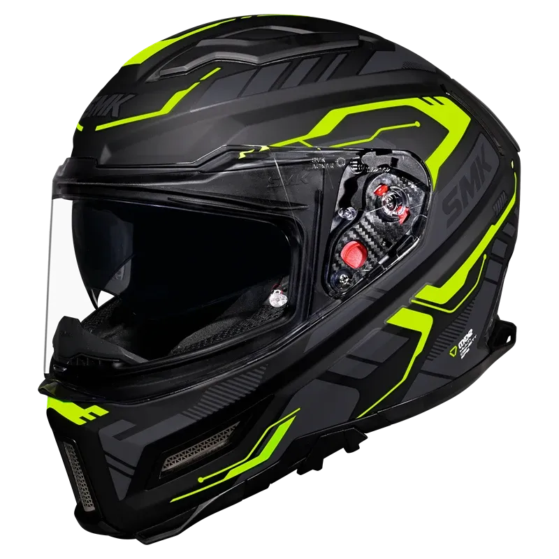 SMK AGNAR TEKTRON GL264 - Gloss Black Neon