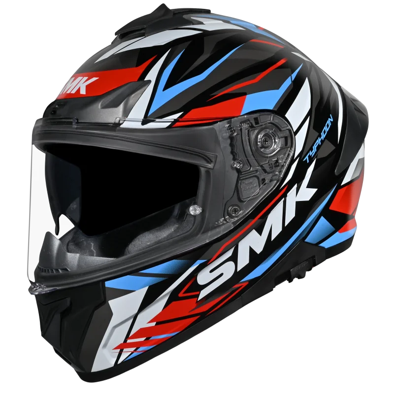 SMK Typhoon  S01 Rival GL213 - Gloss black Red Blue