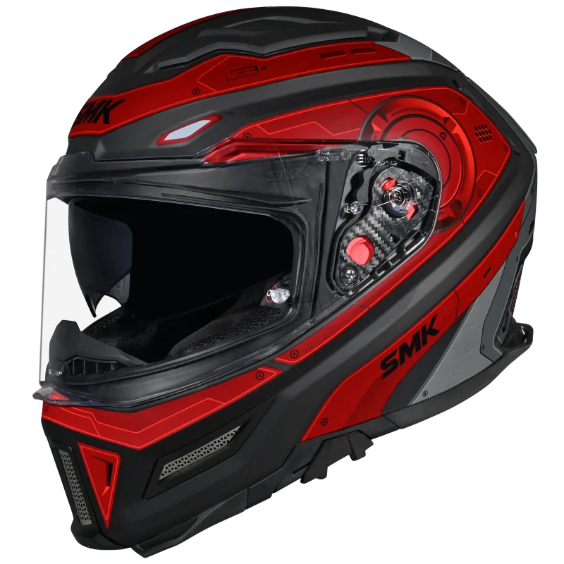 SMK AGNAR CYBORG GL263 - GLOSS BLACK RED