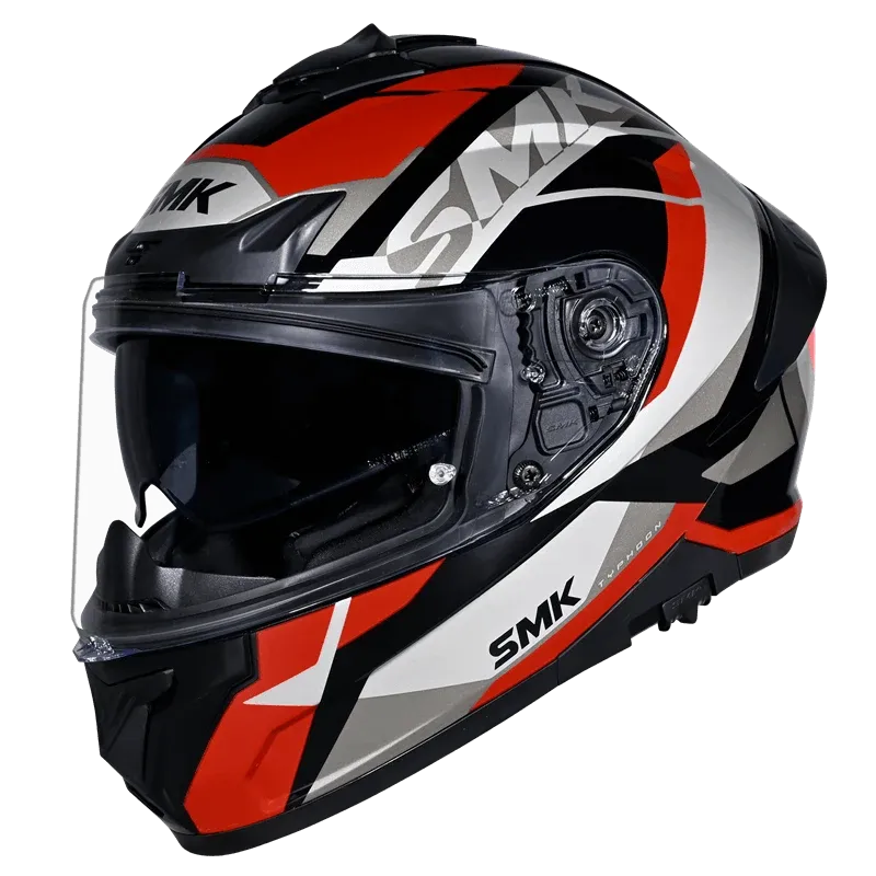 SMK Typhoon Style GL236-  Gloss Black Red