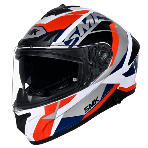 SMK Typhoon  S01 Style GL136- Gloss white red blue