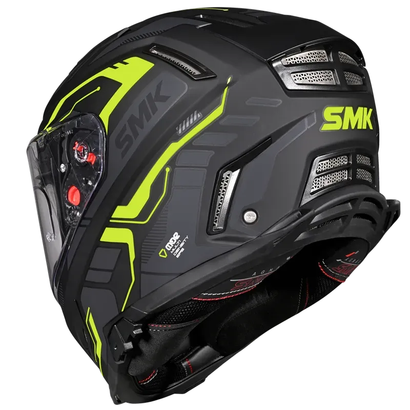 SMK AGNAR TEKTRON GL264 - Gloss Black Neon