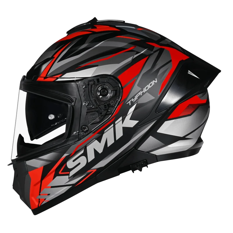 SMK Typhoon  S01 Rival GL263 - Gloss black red