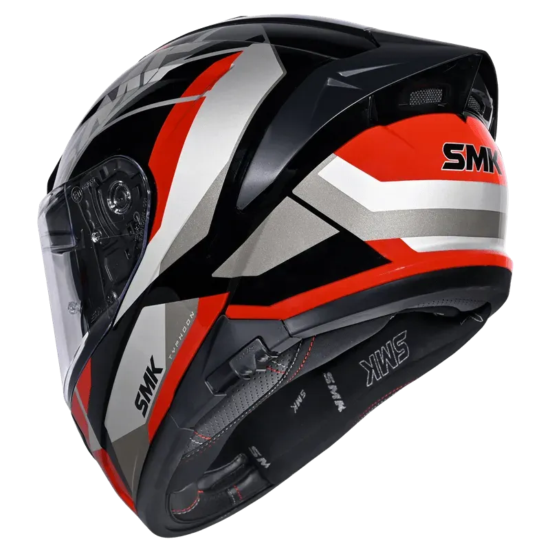 SMK Typhoon Style GL236-  Gloss Black Red