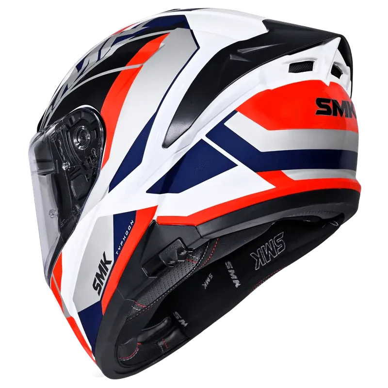 SMK Typhoon  S01 Style GL136- Gloss white red blue
