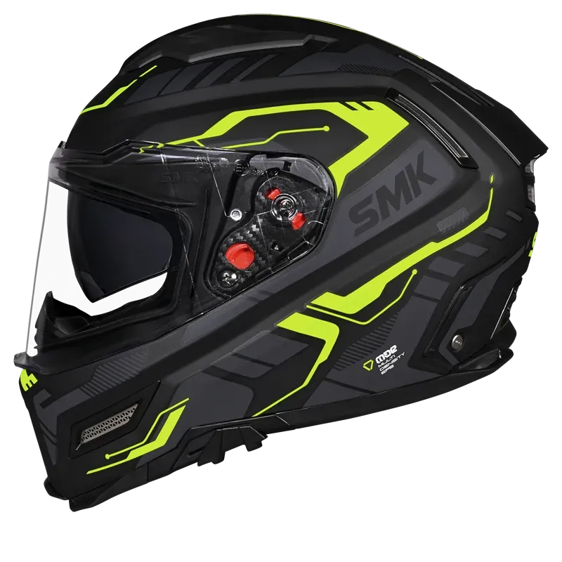 SMK AGNAR TEKTRON GL264 - Gloss Black Neon