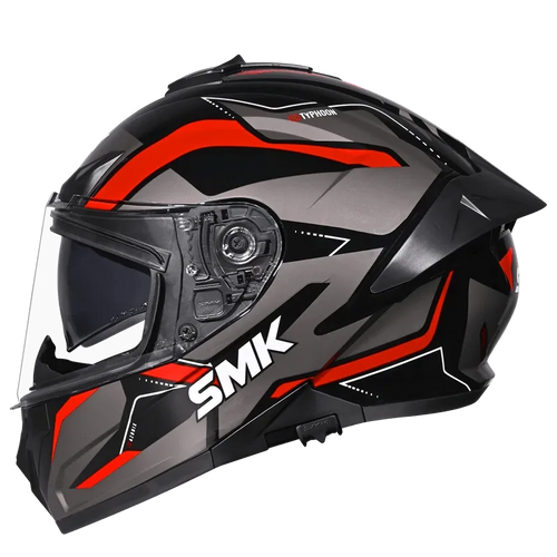 SMK Typhoon S01 Azonix GL263- Gloss Black Red – Arihant Helmets