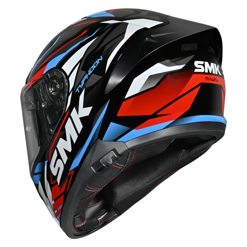 SMK Typhoon  S01 Rival GL213 - Gloss black Red Blue