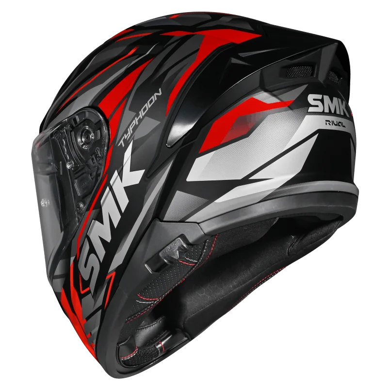 SMK Typhoon  S01 Rival GL263 - Gloss black red