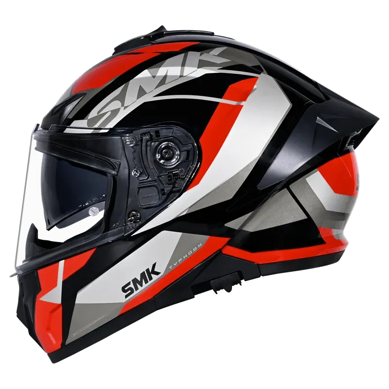 SMK Typhoon Style GL236-  Gloss Black Red