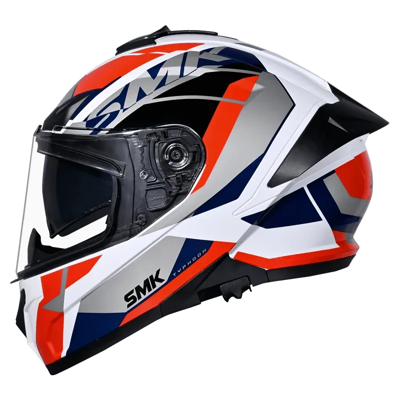 SMK Typhoon  S01 Style GL136- Gloss white red blue