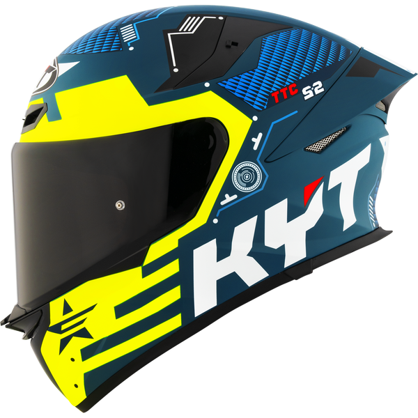 KYT TT Revo Fuselage Yellow Matt Helmet