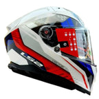 LS2 FF811 VECTOR II STYLUS - GLOSS WHITE RED