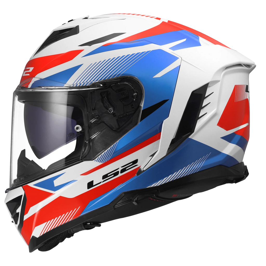 LS2 FF818 STORM III KOMAI WHITE BLUE RED