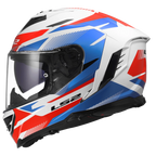 LS2 FF818 STORM III KOMAI WHITE BLUE RED