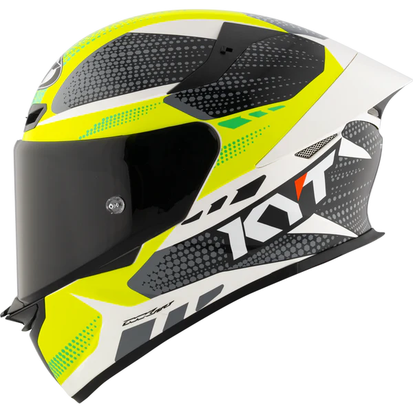 KYT TT Revo Gear Black Yellow Gloss Helmet