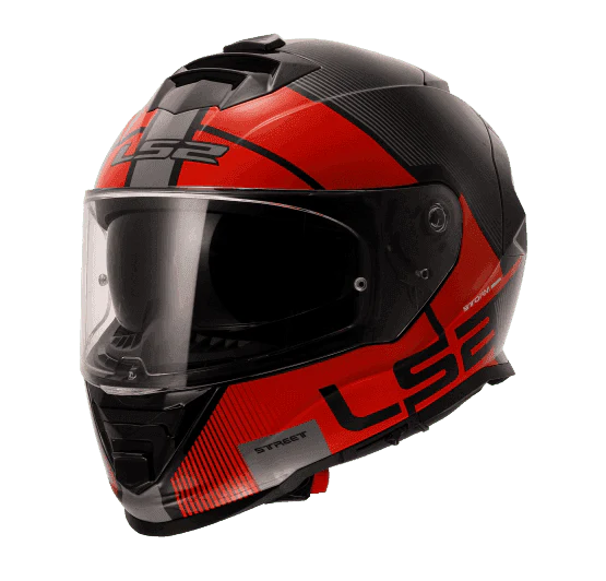 LS2 FF800 STORM II EPIC GLOSS BLACK RED