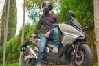 LS2 SEPANG RIDING JACKET - BLACK RED