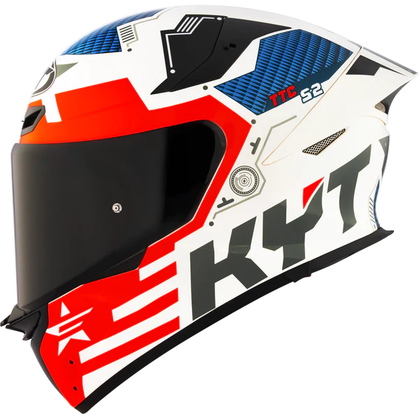 KYT TT Revo Fuselage Red Gloss Helmet