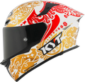 KYT TT Revo Enea Bastianini Indonesia Replica 2023 Gloss Pearl White