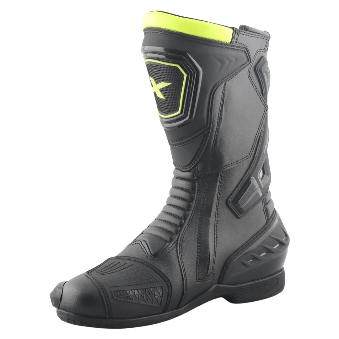 Axor Slipstream Pro Riding Boots - Black Neon