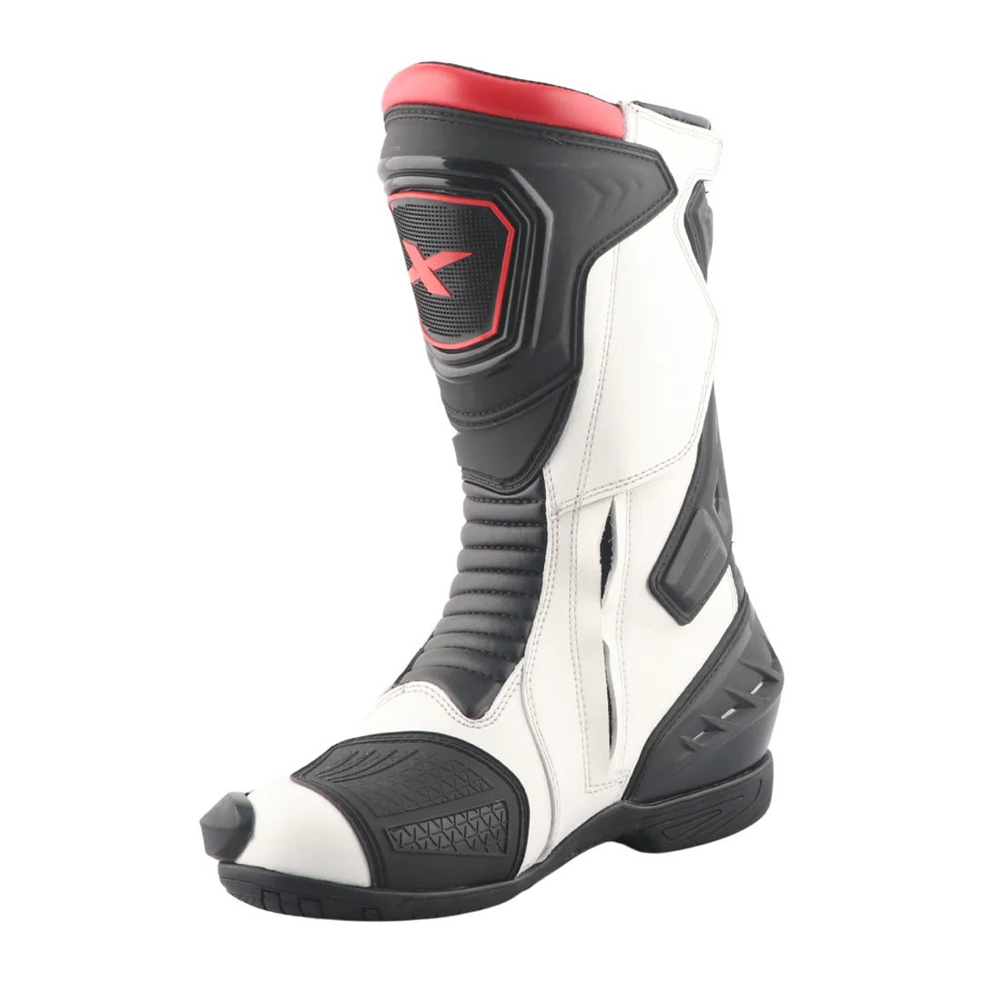 Axor Slipstream Pro Riding Boots - Black White Red