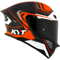 KYT TT Revo Overtech Black Orange Gloss Helmet