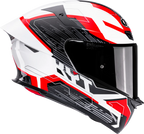 KYT TT Revo Speeding Gloss White Red Helmet