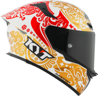 KYT TT Revo Enea Bastianini Indonesia Replica 2023 Gloss Pearl White