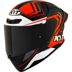 KYT TT Revo Overtech Black Orange Gloss Helmet