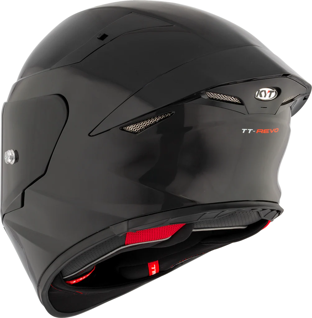 KYT TT Revo Plain Gloss Black