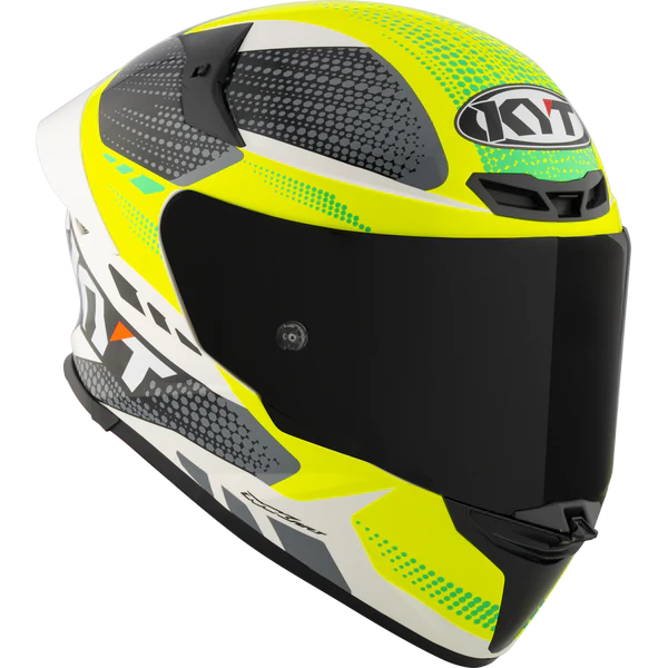 KYT TT Revo Gear Black Yellow Gloss Helmet