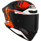 KYT TT Revo Overtech Black Orange Gloss Helmet