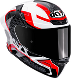KYT TT Revo Speeding Gloss White Red Helmet