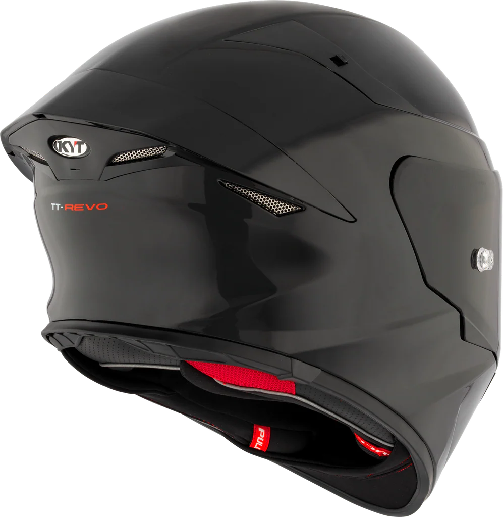 KYT TT Revo Plain Gloss Black