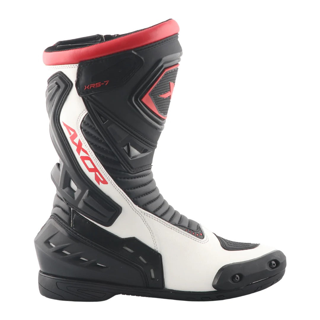 Axor Slipstream Pro Riding Boots - Black White Red