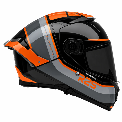 MT Thunder 4 SV R25 B4 Gloss Black Orange Helmet