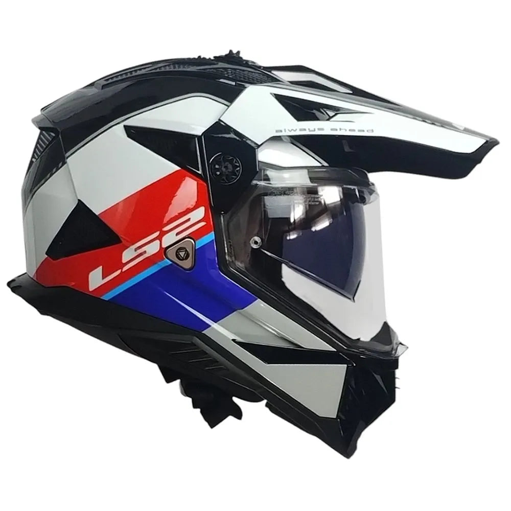 LS2 MX436 PIONEER II RALLY - GLOSS RED BLUE