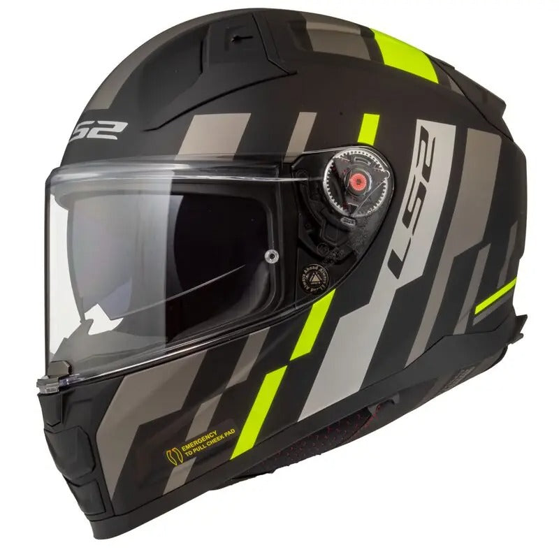 LS2 FF811 VECTOR II TRON - MATT BLACK NEON