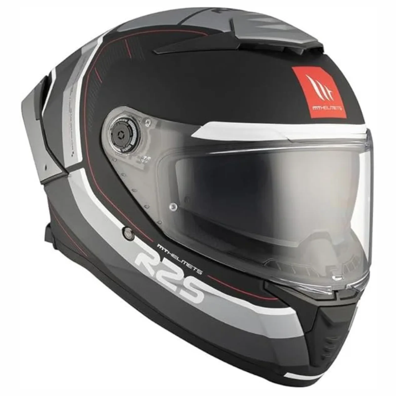 MT Thunder 4 SV R25 B2 Gloss Black Grey Helmet