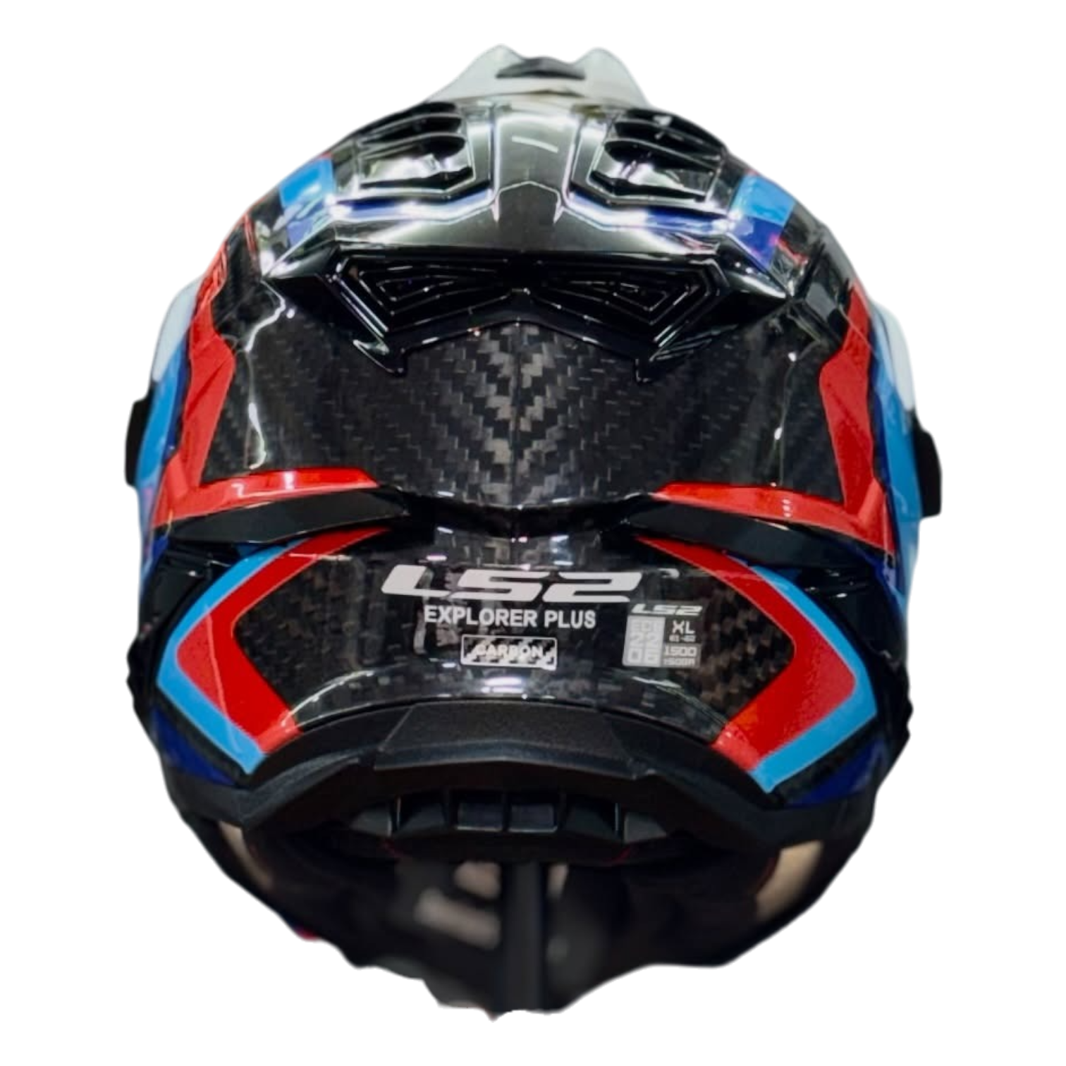 LS2 MX701 Explorer Carbon Frontier- Gloss Black Blue