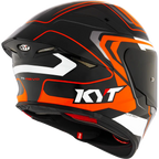 KYT TT Revo Overtech Black Orange Gloss Helmet