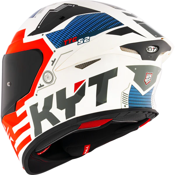 KYT TT Revo Fuselage Red Gloss Helmet