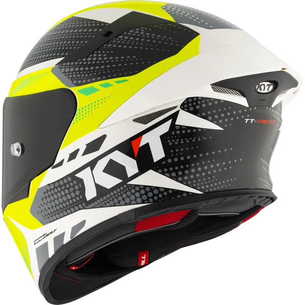 KYT TT Revo Gear Black Yellow Gloss Helmet