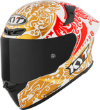 KYT TT Revo Enea Bastianini Indonesia Replica 2023 Gloss Pearl White