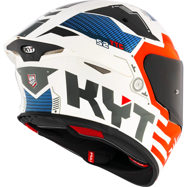 KYT TT Revo Fuselage Red Gloss Helmet