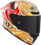 KYT TT Revo Enea Bastianini Indonesia Replica 2023 Gloss Pearl White