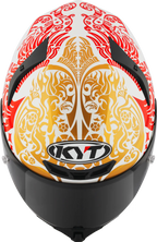 KYT TT Revo Enea Bastianini Indonesia Replica 2023 Gloss Pearl White