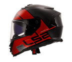 LS2 FF800 STORM II EPIC GLOSS BLACK RED